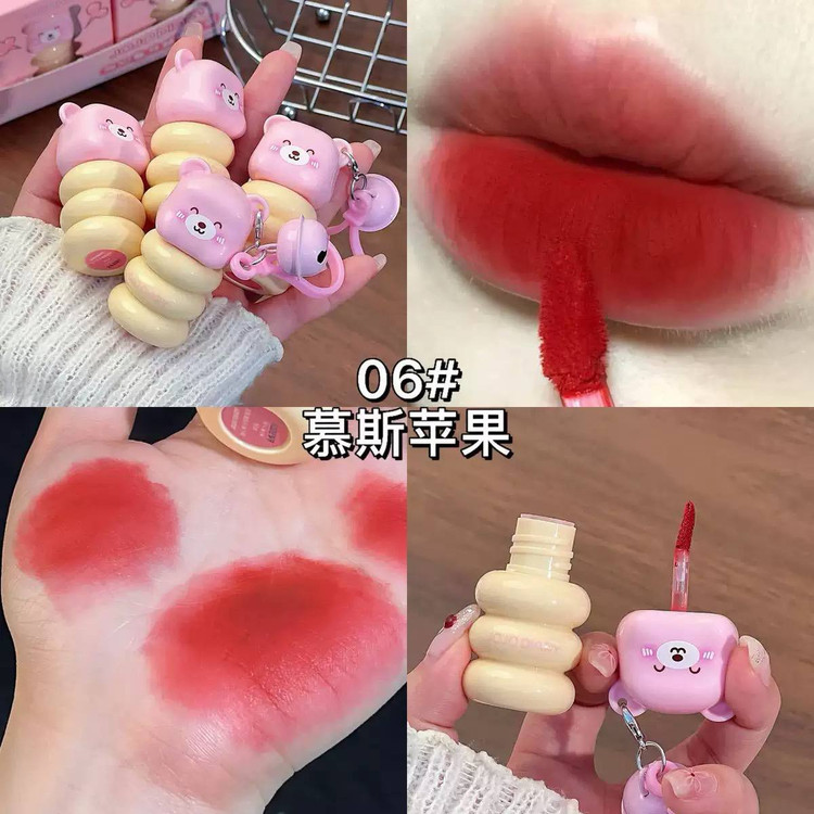 رژلب مایع مخملی فانتزی طرح خرس آویزدار JOJO DIARY