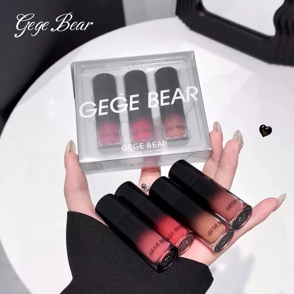 ست رژ لب مخملی مه‌آلود GEGE BEAR